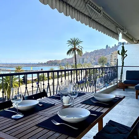 Le Garavan-Vue Mer-Plage-Clim-Terrasse Menton Exterior photo